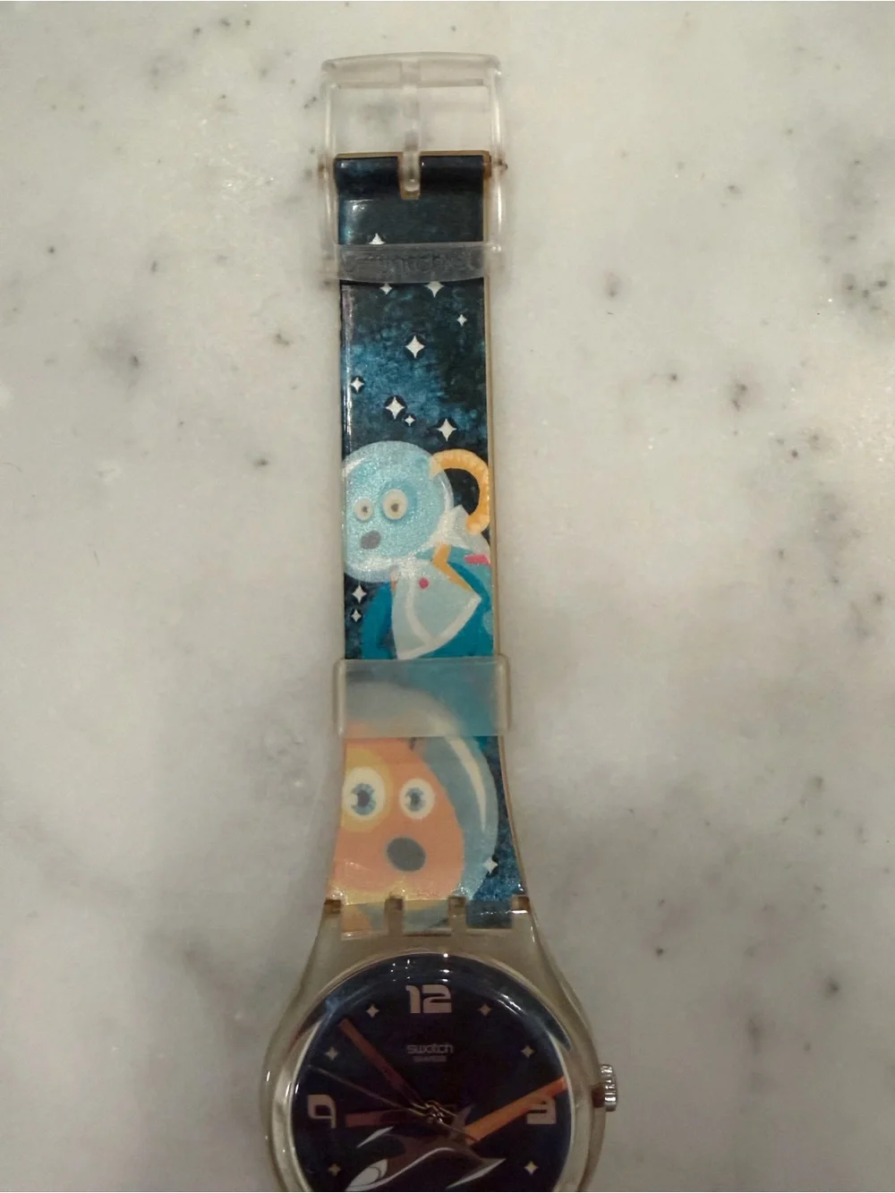 Vintage 2003 Swatch Intergalactic Cats GE120 Watch - Picture 3 of 6